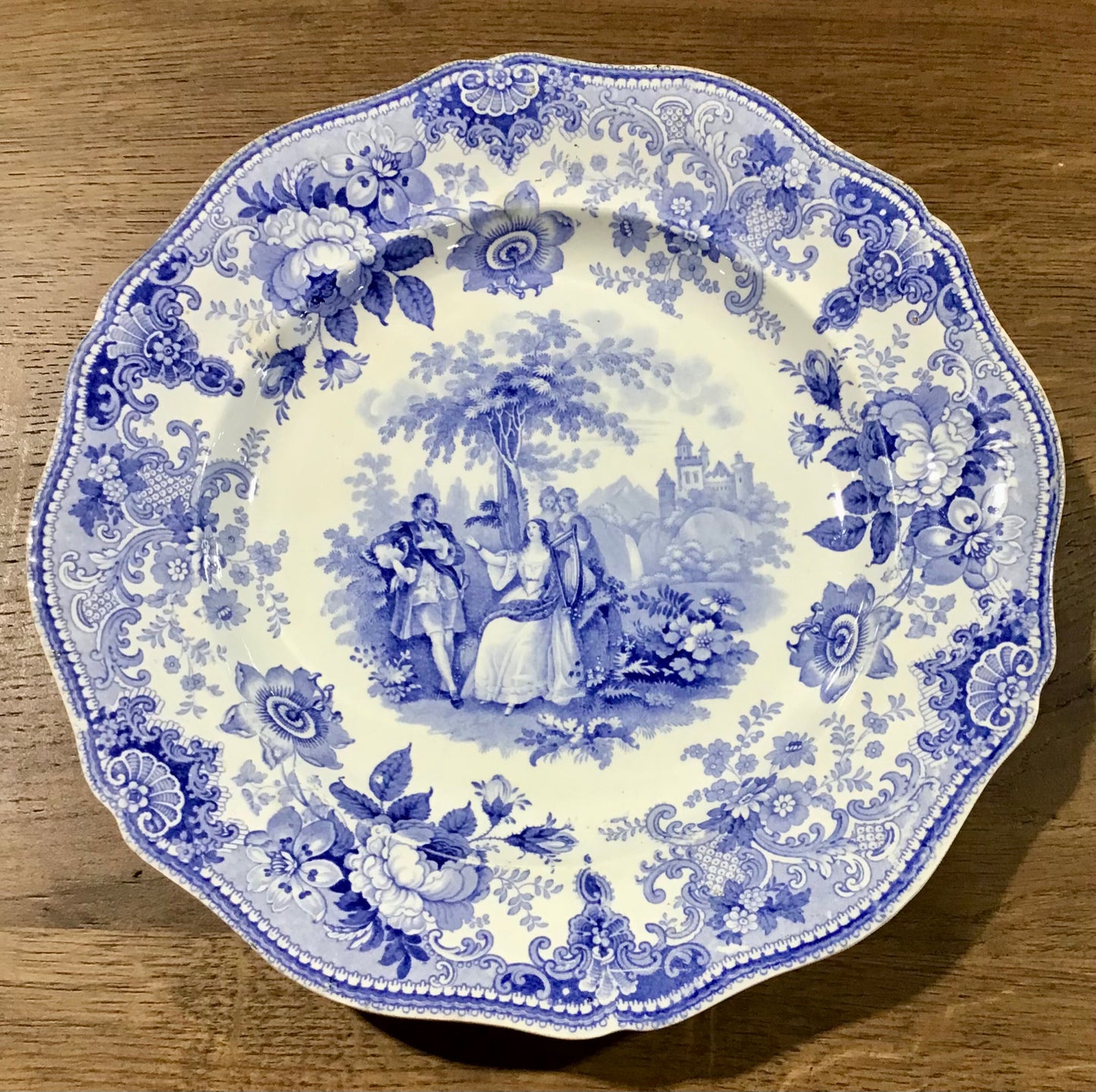 Vintage Blue & White Waverly Plate 10"