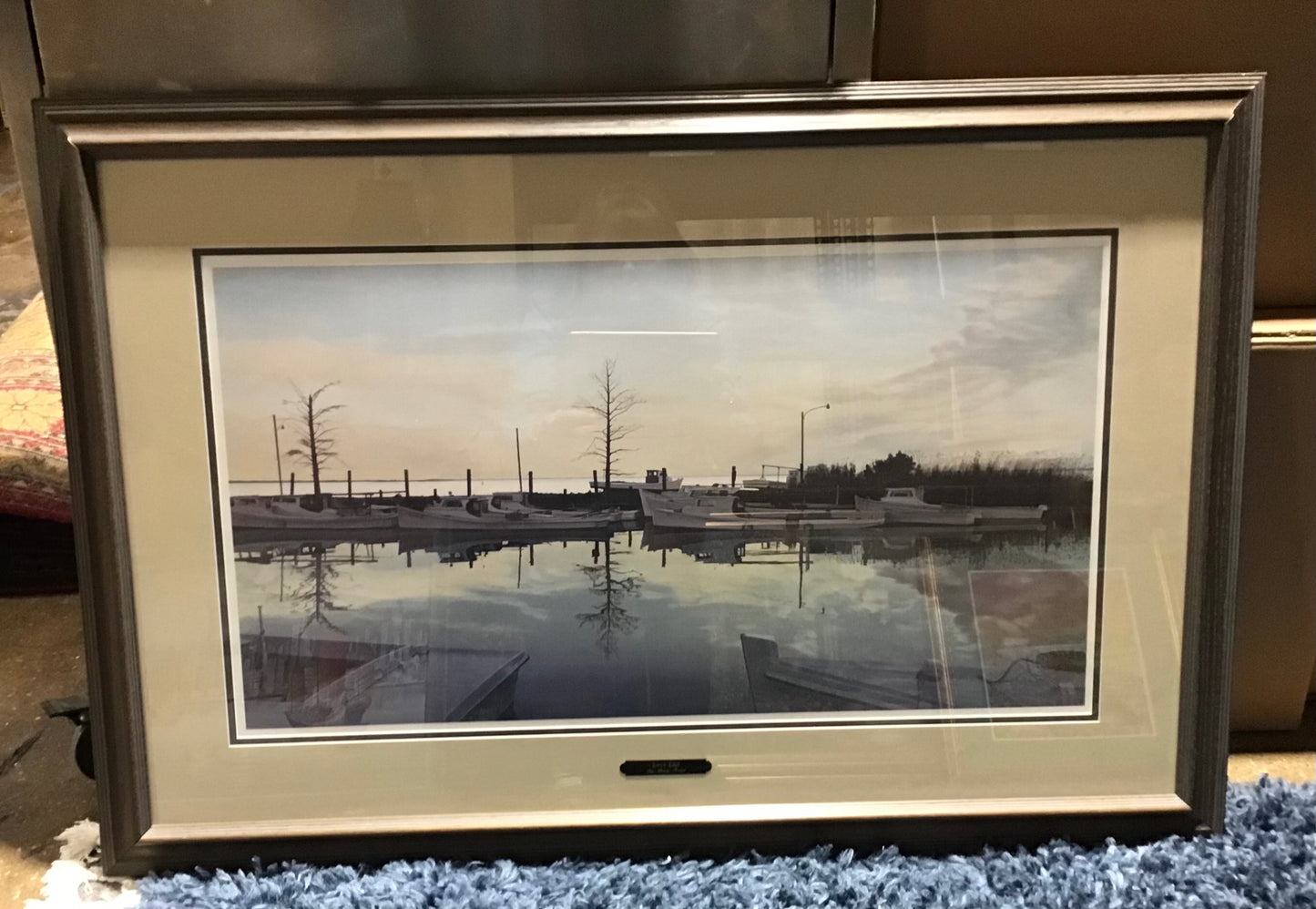 Nautical Print, signed Gary Trout, 37"x24"