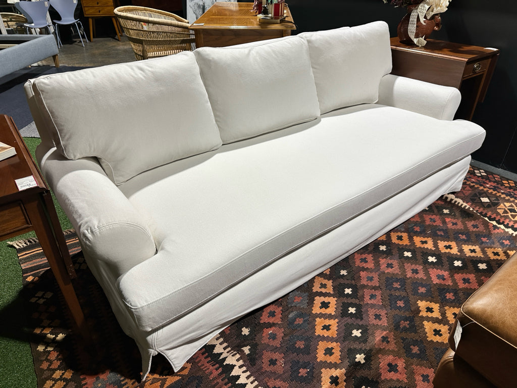 Maxwell slipcovered sofa, 71"x36"x28"h, (AS IS)